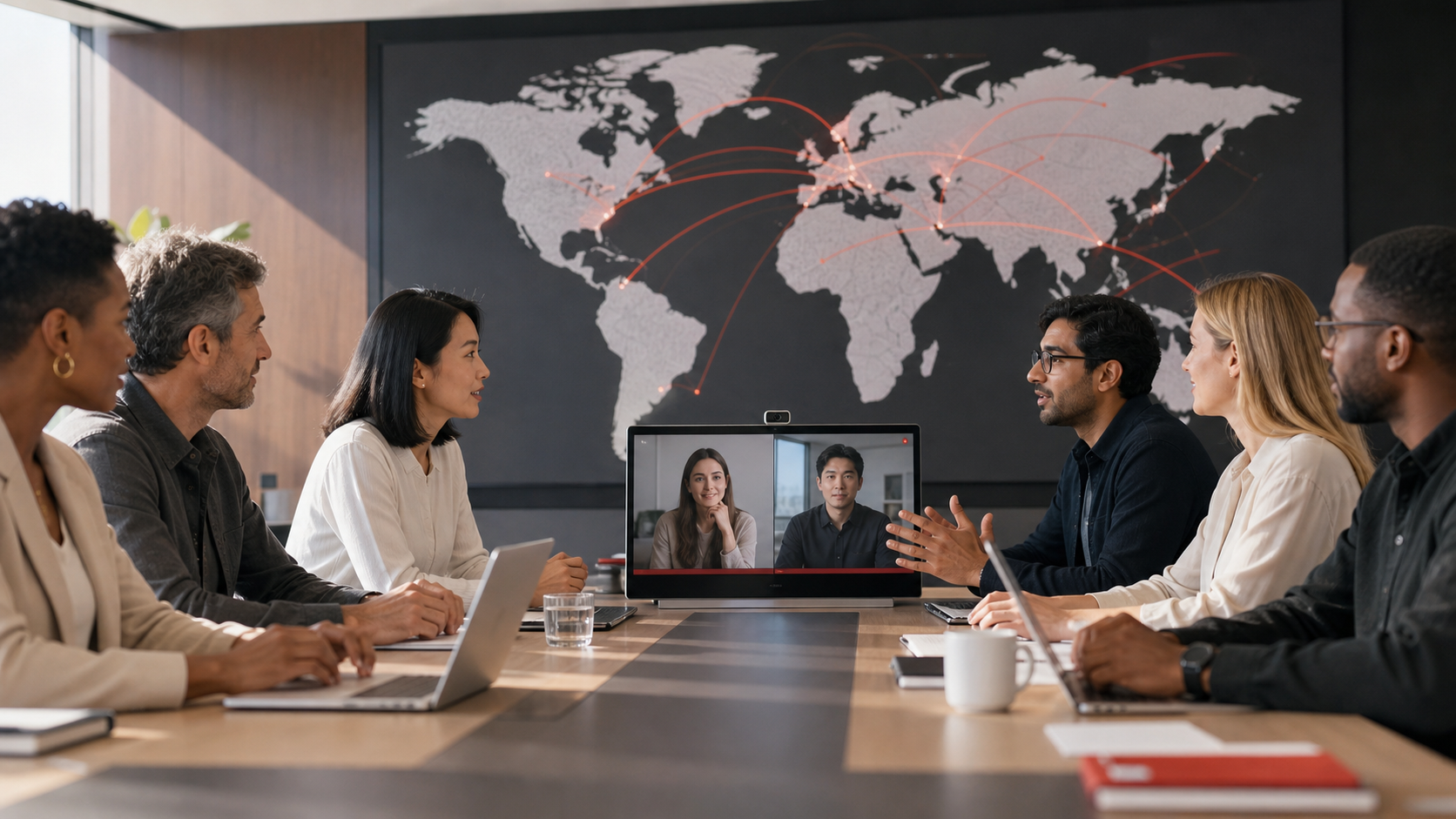 Global workforce operations coordinated across regions